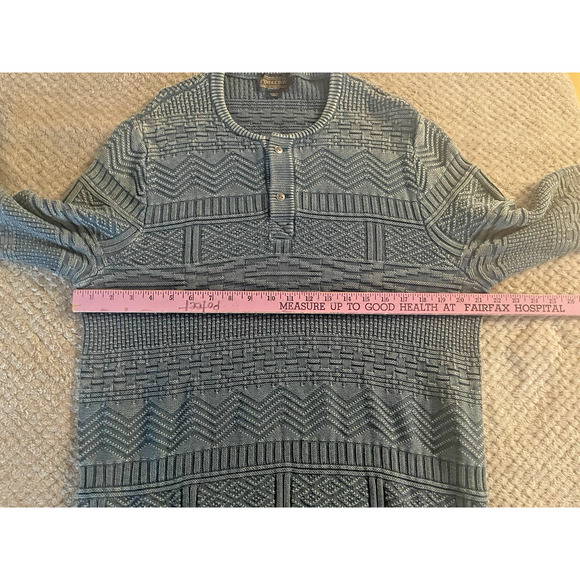 Pendleton Men's Large Blue Long Sleeve Cotton Henley Casual Sweater - Picture 8 of 9